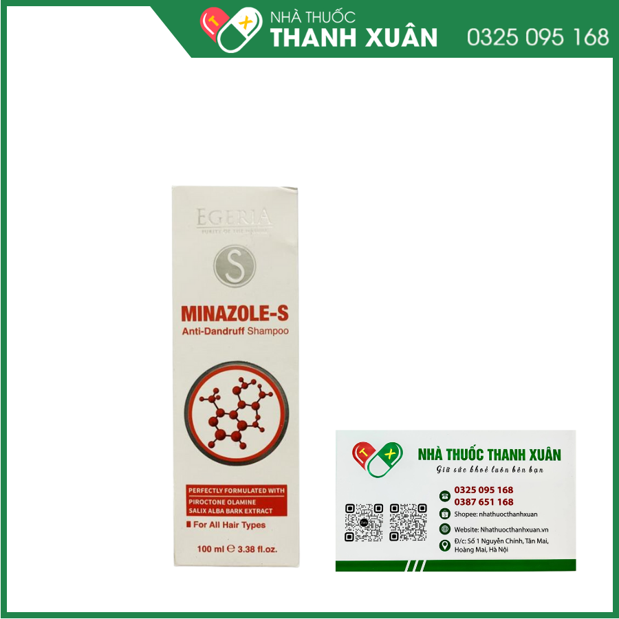 Dầu gội Minazole-S -  dầu gội trị nấm da đầu